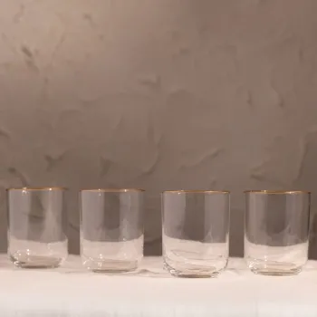 Set pahare, Hermia, 127RKL1117, Auriu / Transparent imagine