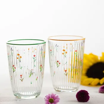 Set pahare, Hermia, 127RKL1121, Sticla, Galben / Verde imagine