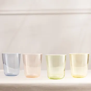 Set pahare, Hermia, 127RKL1124, Somon / Galben / Albastru / Verde imagine