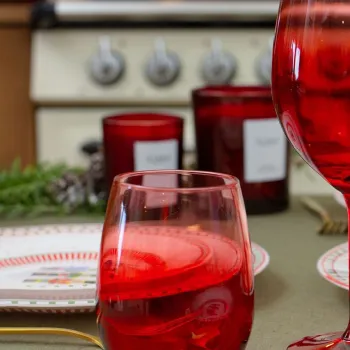 Set pahare, Hermia, 127RKL1144, Rosu imagine