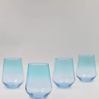 Set pahare, Hermia, 127RKL1152, Albastru / Turcoaz imagine