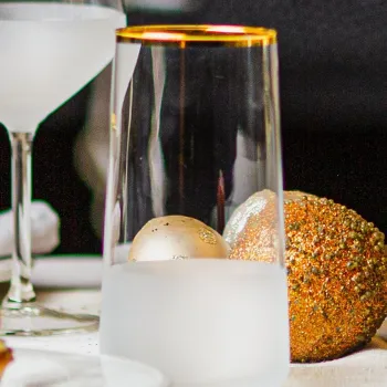 Set pahare, Hermia, 127RKL1164, Auriu / Transparent imagine