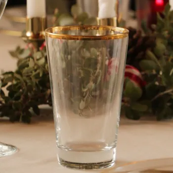 Set pahare, Hermia, 127RKL1169, Auriu / Transparent imagine