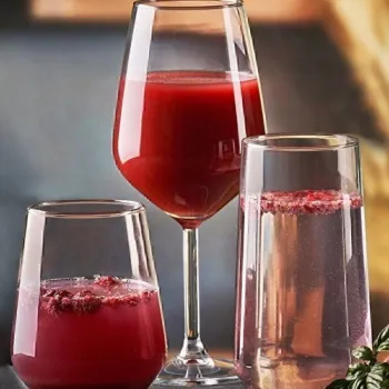 Set pahare, Hermia, 896PBH1440, Dimensiune: 425 ml (6 bucati), Transparent imagine