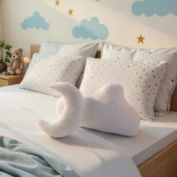 Set perne decorative	, Cloud & Moon, Alb imagine