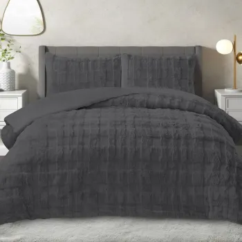 Set pilota si perna, L'essentiel Maison, Rabbit, Poliester, Antracit imagine