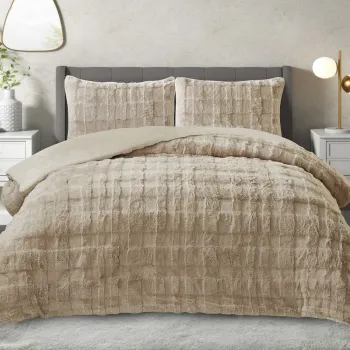 Set pilota si perna, L'essentiel Maison, Rabbit, Poliester, Bej imagine