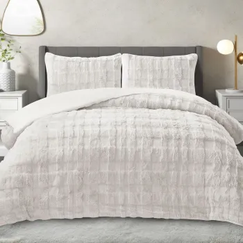 Set pilota si perna, L'essentiel Maison, Rabbit, Poliester, Crem imagine