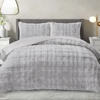 Set pilota si perna, L'essentiel Maison, Rabbit, Poliester, Gri imagine