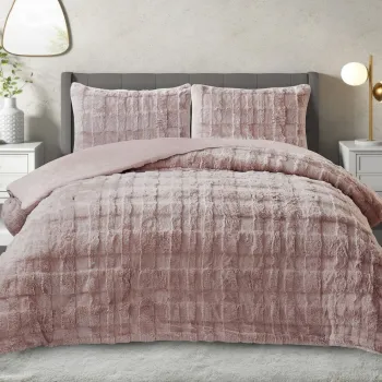 Set pilota si perna, L'essentiel Maison, Rabbit, Poliester, Roz pudra imagine