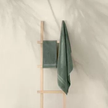 Set prosoape de baie (2 bucati), Elliott, 1004A-071-1, Bumbac, Verde imagine