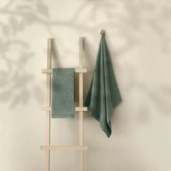 Set prosoape de baie (2 bucati), Elliott, 1015A-071-2, Bumbac, Verde imagine