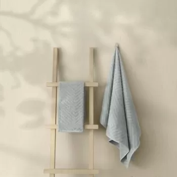 Set prosoape de baie (2 bucati), Elliott, 1028A-017-2, Bumbac, Gri imagine