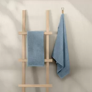 Set prosoape de baie (2 bucati), Elliott, 1035A-044-1, Bumbac, Albastru imagine