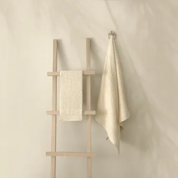 Set prosoape de baie 2 piese, Elliott, 1018A-033-1, Bumbac, Crem imagine