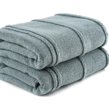 Set prosoape de baie, Hobby, Arden, Microbumbac, Verde imagine