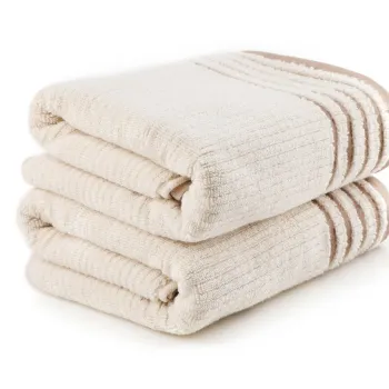 Set prosoape de baie, Hobby, Mayra, Microbumbac, Cappuccino imagine