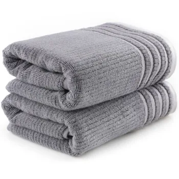 Set prosoape de baie, Hobby, Mayra, Microbumbac, Gri inchis imagine