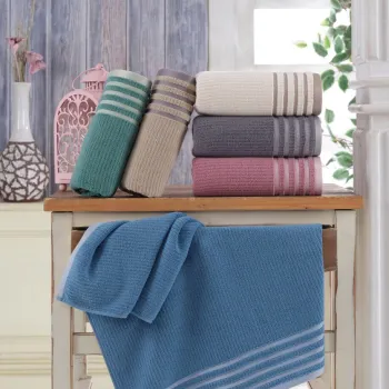 Set prosoape de baie, Hobby, Mayra, Microbumbac, Multicolor imagine