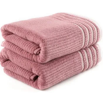 Set prosoape de baie, Hobby, Mayra, Microbumbac, Roz imagine