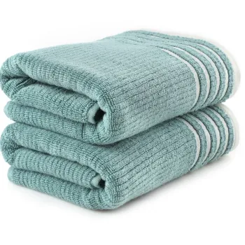 Set prosoape de baie, Hobby, Mayra, Microbumbac, Verde imagine