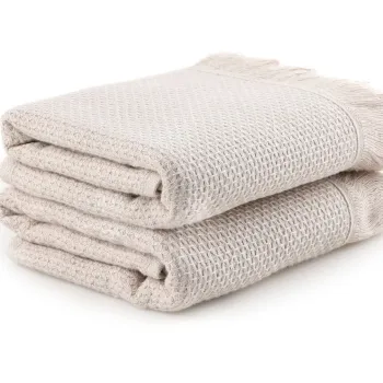 Set prosoape de baie, Hobby, Mia, Microbumbac, Bej imagine