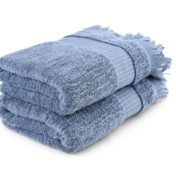 Set prosoape de baie, Hobby, Zeus, Bumbac, Albastru imagine