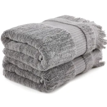 Set prosoape de baie, Hobby, Zeus, Bumbac, Gri inchis imagine