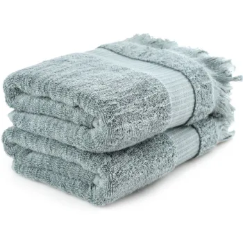 Set prosoape de baie, Hobby, Zeus, Bumbac, Verde imagine