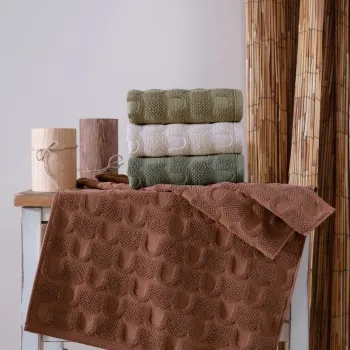 Set prosoape de baie, Saheser, Ester, Bumbac, Multicolor imagine