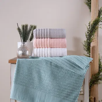 Set prosoape de baie, Saheser, Grazia, Bumbac, Multicolor imagine