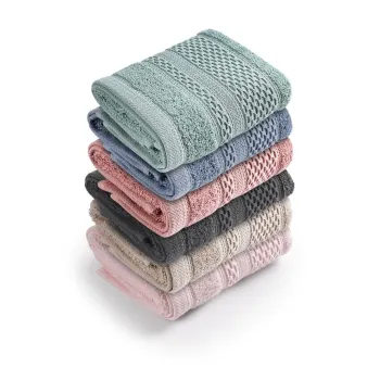 Set prosoape de baie, Whitney, Piramit 3, Bumbac, Multicolor imagine