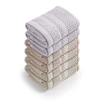 Set prosoape de baie, Whitney, Piramit 4, Bumbac, Multicolor imagine