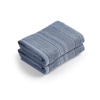 Set prosoape de baie, Whitney, Piramit, Bumbac, Albastru indigo imagine