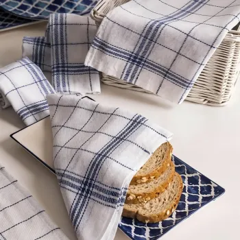 Set prosoape de bucatarie, Hermia, 994PRL1138, Albastru imagine