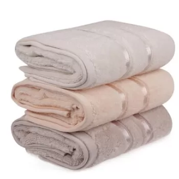 Set prosoape de mana (3 bucati), Hobby, Dolce, Microbumbac, Galben deschis / Liliac deschis / Somon imagine