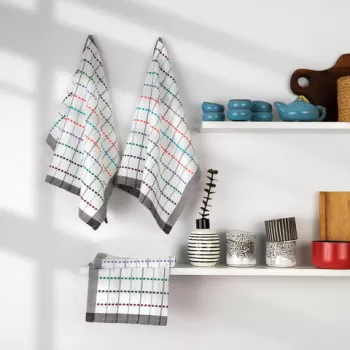 Set prosoape de mana (4 bucati), DC Home, Renkli, Bumbac, Multicolor imagine