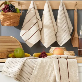 Set prosoape, Eponj Home, Sofya, Bumbac, Bej imagine