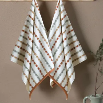 Set prosoape, L'essentiel Maison, Alba, Crem imagine