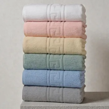 Set prosoape, L'essentiel Maison, Greek Minty, Bumbac, Multicolor imagine