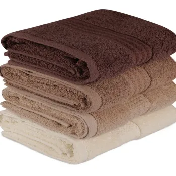 Set prosoape, L'essentiel Maison, Rainbow, Crem / Bej / Maro imagine