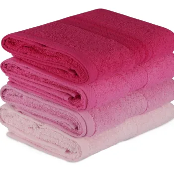 Set prosoape, L'essentiel Maison, Rainbow, Roz deschis / Roz / Trandafir praf / Fuchsia imagine
