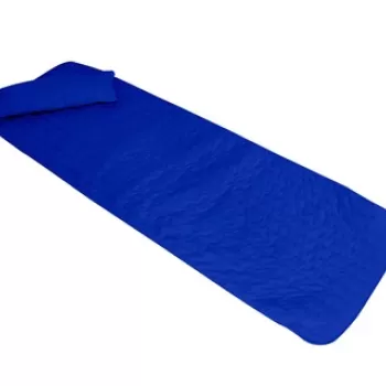 Set saltea si perna pentru sezlong Bedora Summer 60x190 cm, Albastru imagine