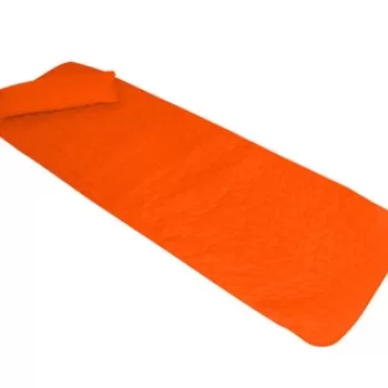 Set saltea si perna pentru sezlong Bedora Summer 60x190 cm, Portocaliu imagine