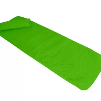 Set saltea si perna pentru sezlong Bedora Summer 60x190 cm, Verde imagine