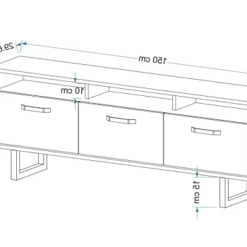 Set scaun de bar (2 bucati), Beckley, Rubi, PAL, Gri/Negru imagine