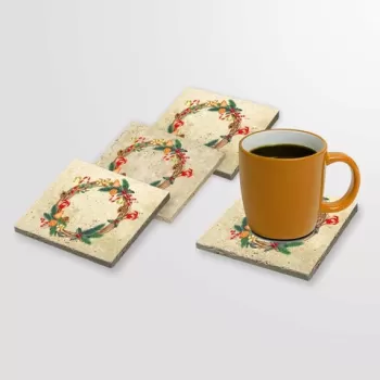 Set suporturi de pahare, Taylor, 366TYR1206, Piatra, Imprimat UV, Multicolor imagine