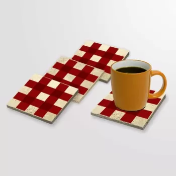 Set suporturi de pahare, Taylor, 366TYR1222, Piatra, Imprimat UV, Multicolor imagine