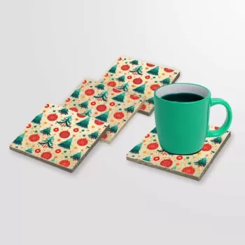 Set suporturi de pahare, Taylor, 366TYR1225, Piatra, Imprimat UV, Multicolor imagine