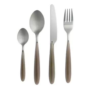 Set tacamuri 16 piese, Brandani, inox, gri dove imagine